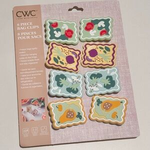 NWT CWC 8 Piece Magnetic Bag Clip Set